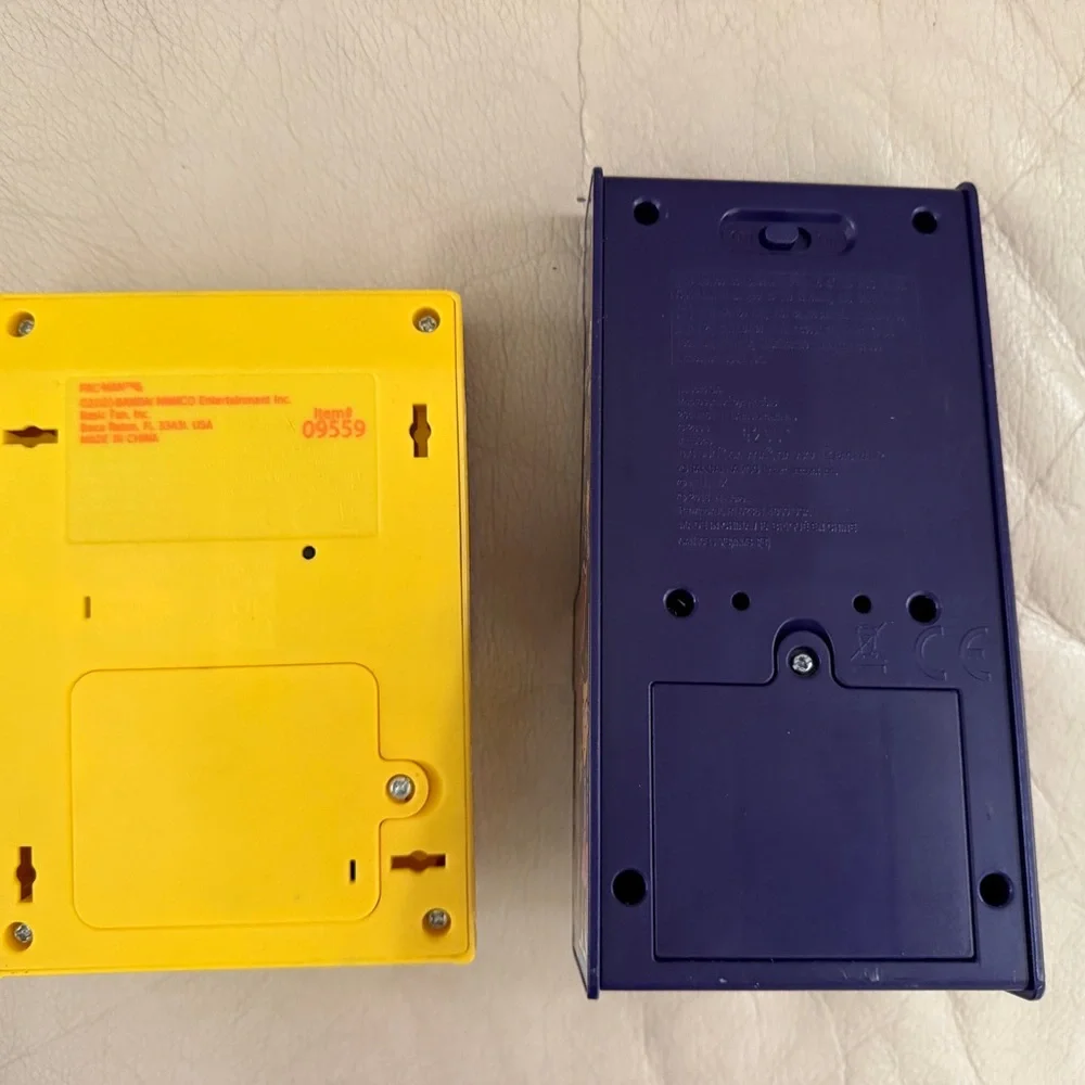 Pac-Man and Palace Arcade Mini Game Consoles - Yellow and Blue